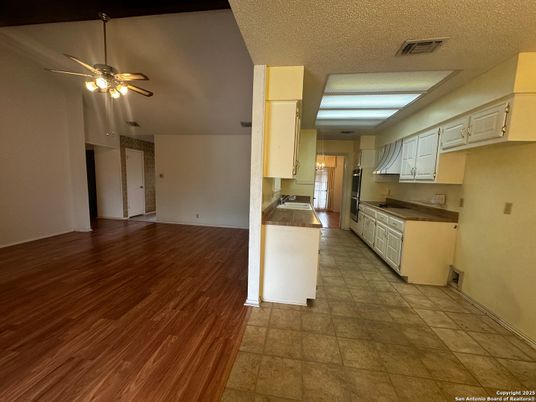 Interior, Kitchen, Wood Texture Flooring