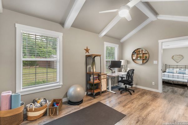 Home Office, Interior, Wood Texture Flooring