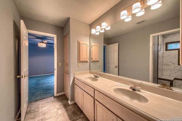 Bathroom, Dual Sink Vanities, Interior, Marble Walls