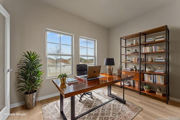 Home Office, Interior, Wood Texture Flooring