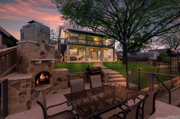 Backyard, Exterior, Fireplace