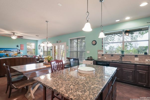 Dining room, Interior, Kitchen, Pendant Lights, Recessed Lighting