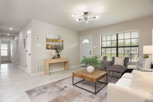 Interior, Living room, Recessed Lighting