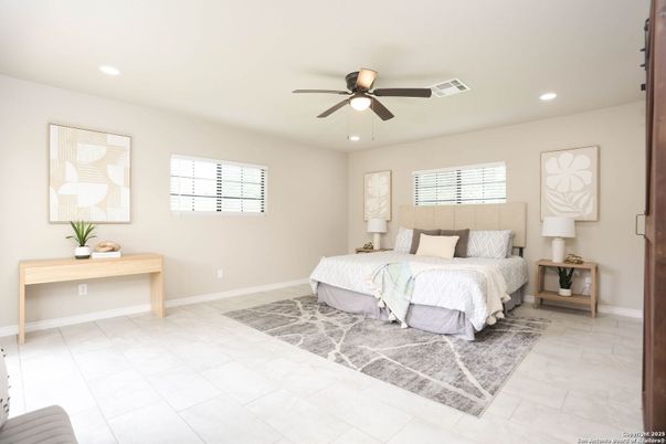 Bedroom, Interior, Recessed Lighting