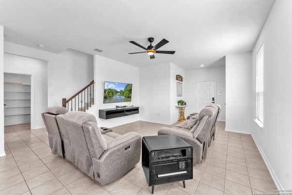 Interior, Living room, Recessed Lighting