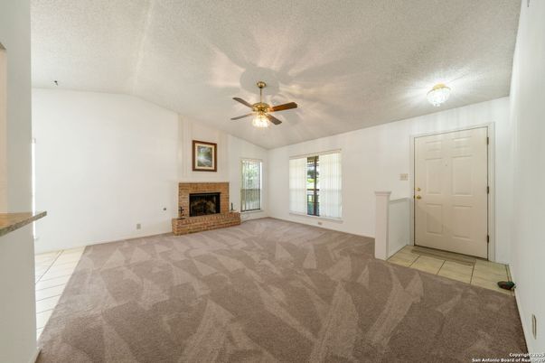 Empty room, Fireplace, Interior