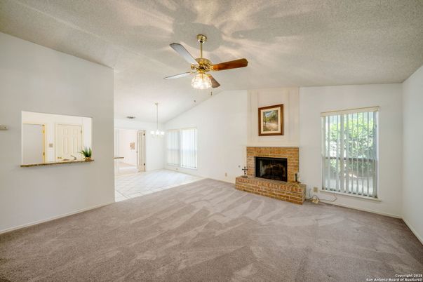 Chandelier, Empty room, Fireplace, Interior, Pendant Lights