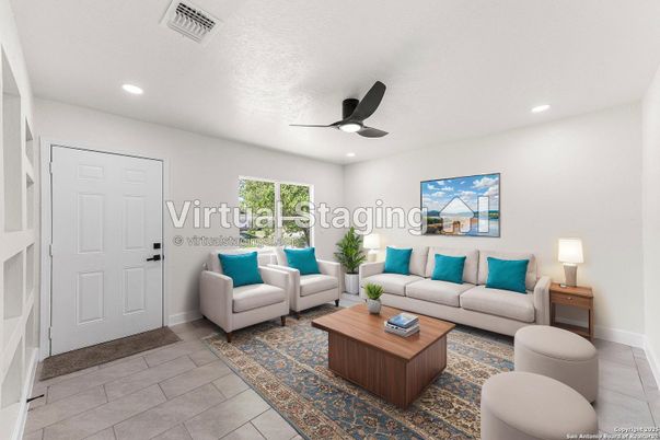 Interior, Living room, Recessed Lighting