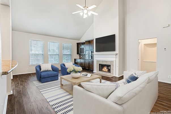 Fireplace, Interior, Living room, Wood Texture Flooring