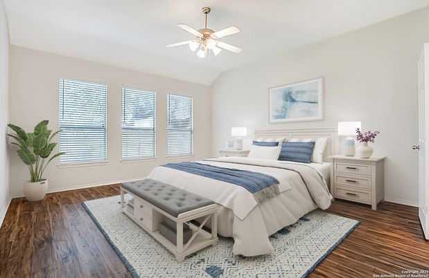 Bedroom, Interior, Wood Texture Flooring