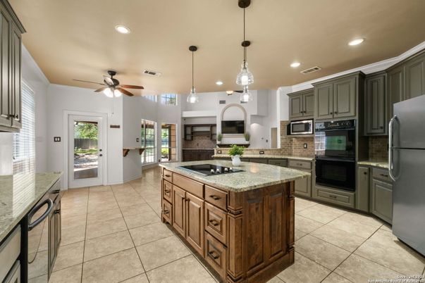 Interior, Kitchen, Pendant Lights, Recessed Lighting