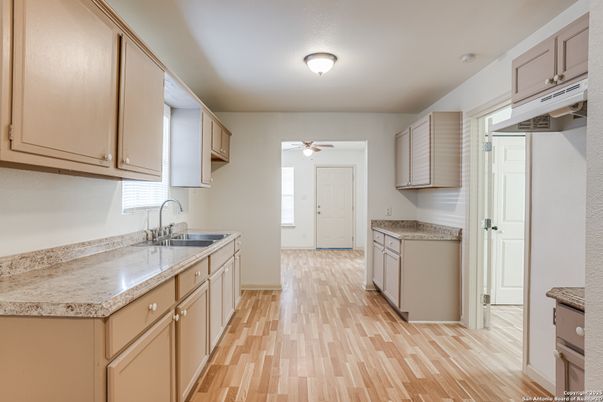 Interior, Kitchen, Wood Texture Flooring