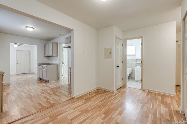 Empty room, Interior, Kitchen, Wood Texture Flooring