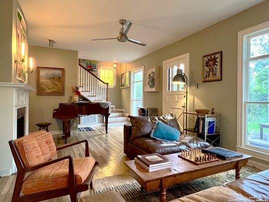 Fireplace, Interior, Living room, Piano, Wood Texture Flooring