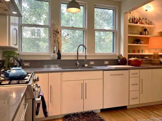 Interior, Kitchen, Wood Texture Flooring