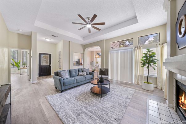 Fireplace, Interior, Living room, Wood Texture Flooring