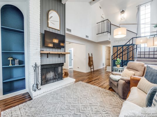 Fireplace, Interior, Wood Texture Flooring