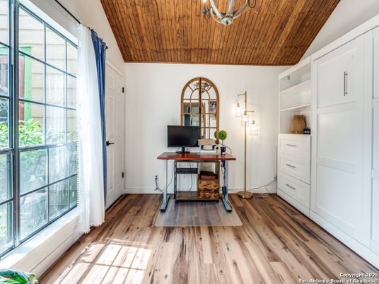 Home Office, Interior, Wooden Ceilings, Wood Texture Flooring