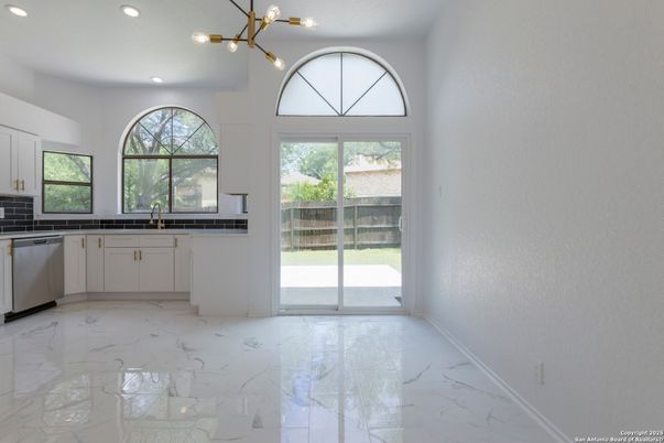 Interior, Kitchen, Marble, Pendant Lights, Recessed Lighting
