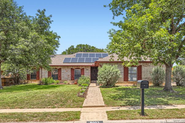 Exterior, Facade, Brick Facade, Solar Panels, Ranch