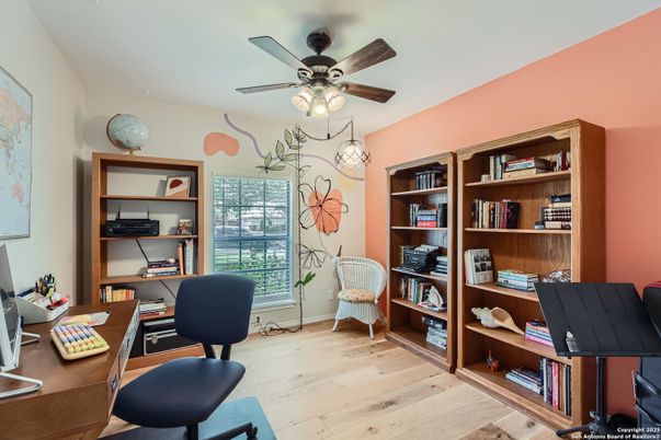 Home Office, Interior, Wood Texture Flooring