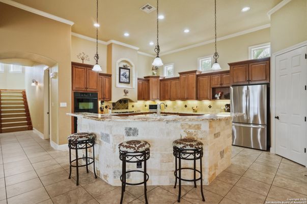 Interior, Kitchen, Pendant Lights, Recessed Lighting, Stainless Steel Appliances