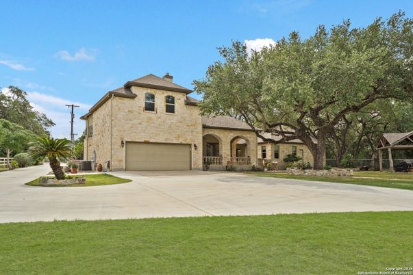 Attached, Backyard, Exterior, Facade, Mediterranean