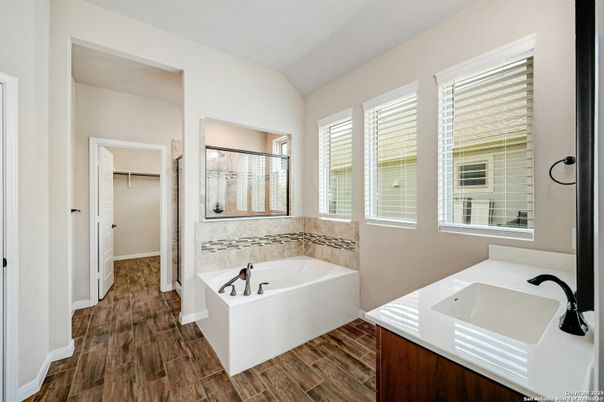 Bathroom, Interior, Wood Texture Flooring