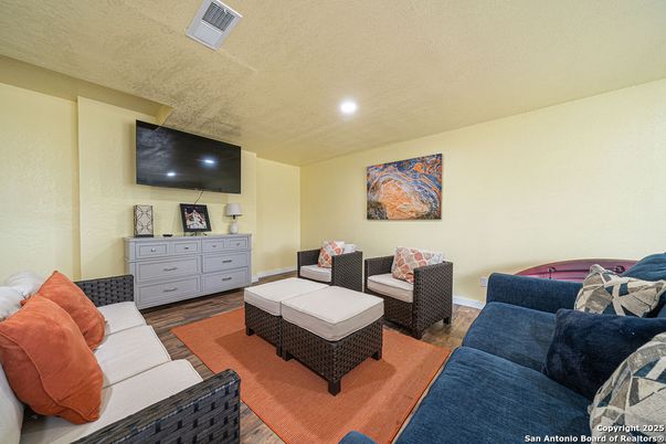 Interior, Living room, Recessed Lighting