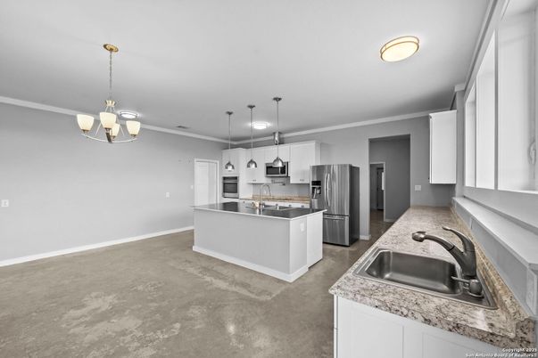 Interior, Kitchen, Pendant Lights, Stainless Steel Appliances