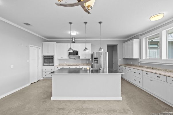 Interior, Kitchen, Pendant Lights, Stainless Steel Appliances