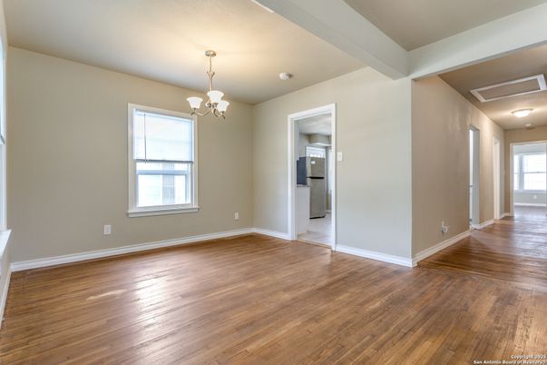 Chandelier, Empty room, Interior, Wood Texture Flooring