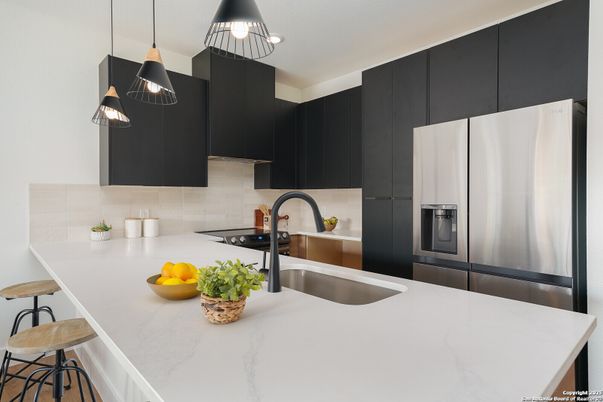 Interior, Kitchen, Pendant Lights, Stainless Steel Appliances