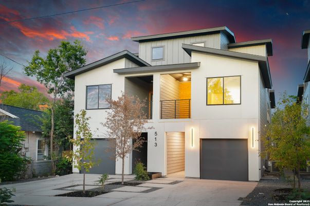 Attached, Exterior, Facade, Modern