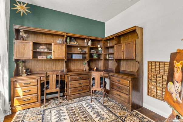 Home Office, Interior, Wood Texture Flooring
