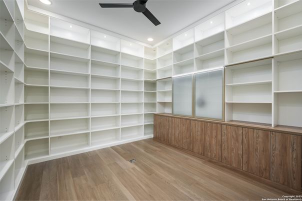 Interior, Recessed Lighting, Walk-in Closets, Wood Texture Flooring
