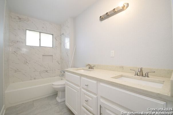 Bathroom, Dual Sink Vanities, Interior, Marble Walls