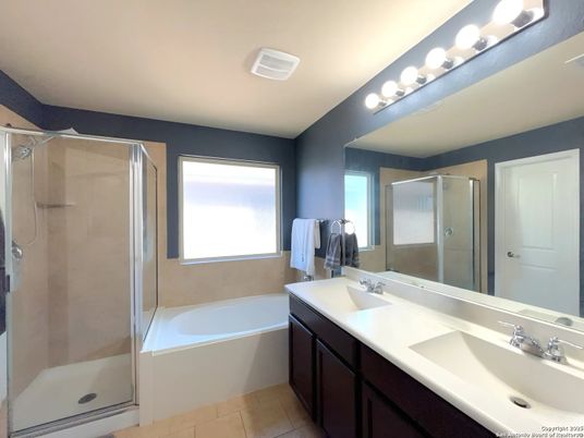 Bathroom, Dual Sink Vanities, Glass Shower, Interior