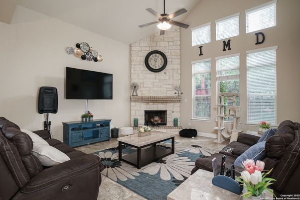 Fireplace, Interior, Living room, Stone Walls