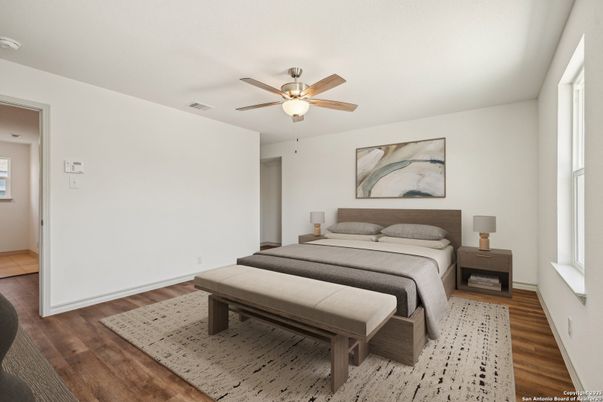 Bedroom, Interior, Wood Texture Flooring