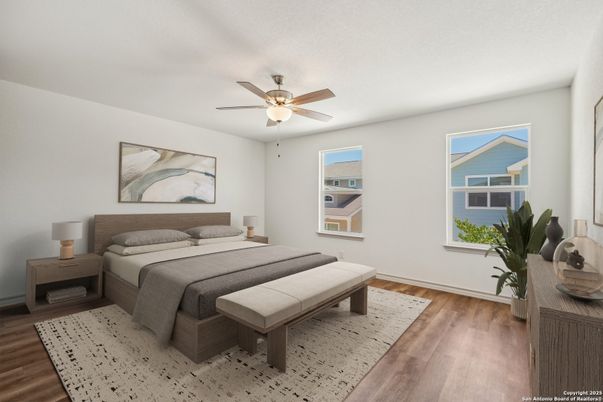 Bedroom, Interior, Wood Texture Flooring