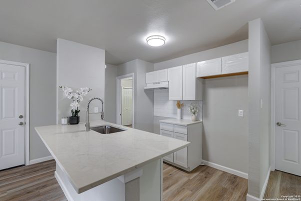 Interior, Kitchen, Wood Texture Flooring