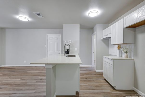 Interior, Kitchen, Wood Texture Flooring