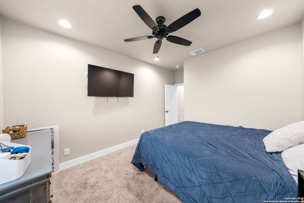 Bedroom, Interior, Recessed Lighting