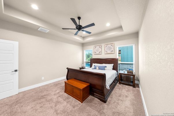 Bedroom, Interior, Recessed Lighting