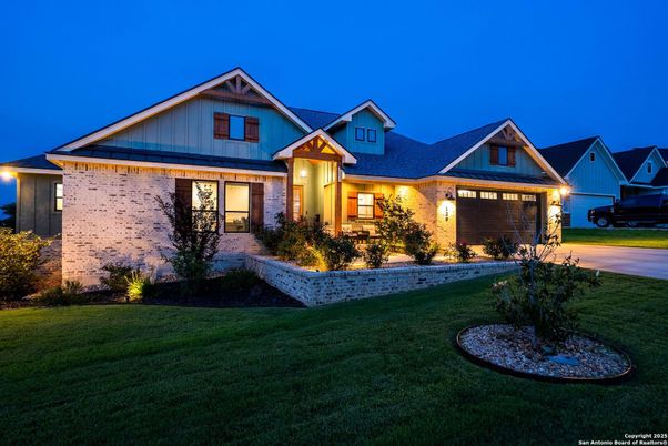Attached, Exterior, Facade, Brick Facade, Farmhouse