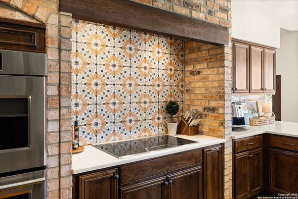 Interior, Kitchen, Stainless Steel Appliances, Stone Walls