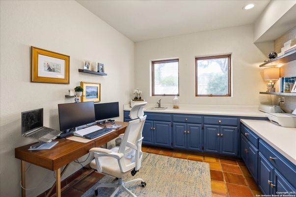 Home Office, Interior, Recessed Lighting