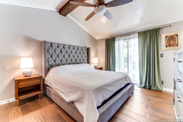 Bedroom, Interior, Wooden Beams, Wood Texture Flooring