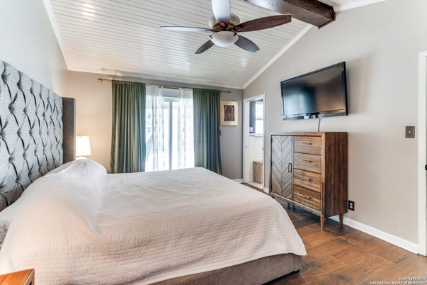 Bedroom, Interior, Wooden Beams, Wood Texture Flooring